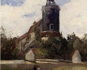 卡米耶 毕沙罗 : The Telegraph Tower at Montmartre